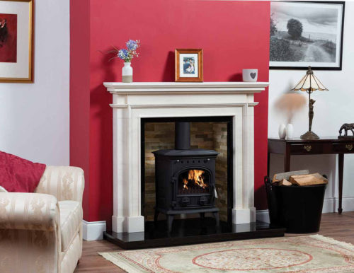 Grenoble Stone Fireplace
