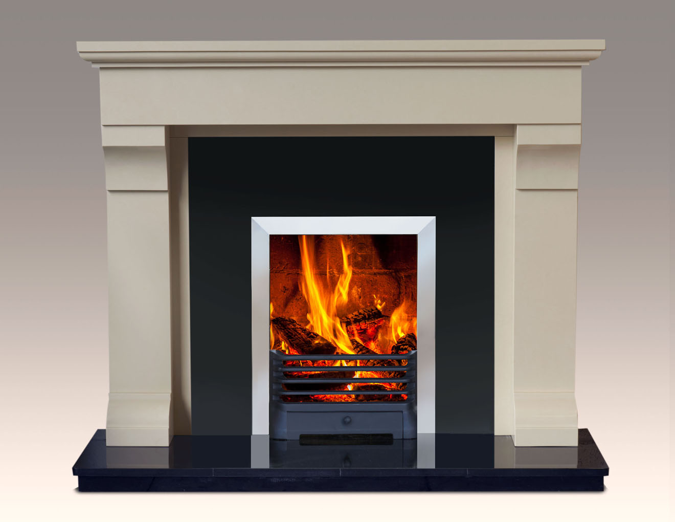 Umbria Stone Fireplace