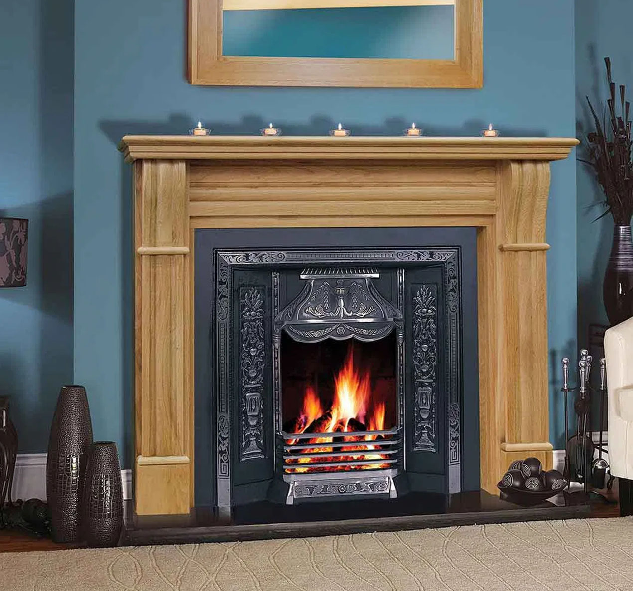 Solid Oak Fireplaces